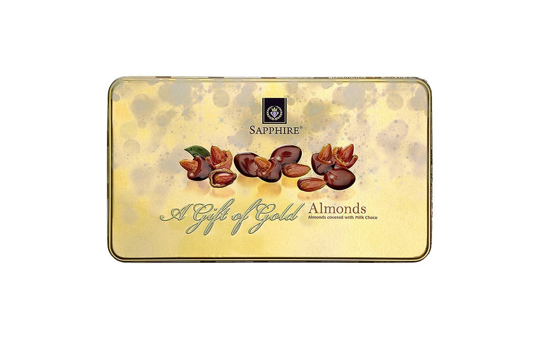 Sapphire Almonds (A Gift Of Gold)    Box  175 grams